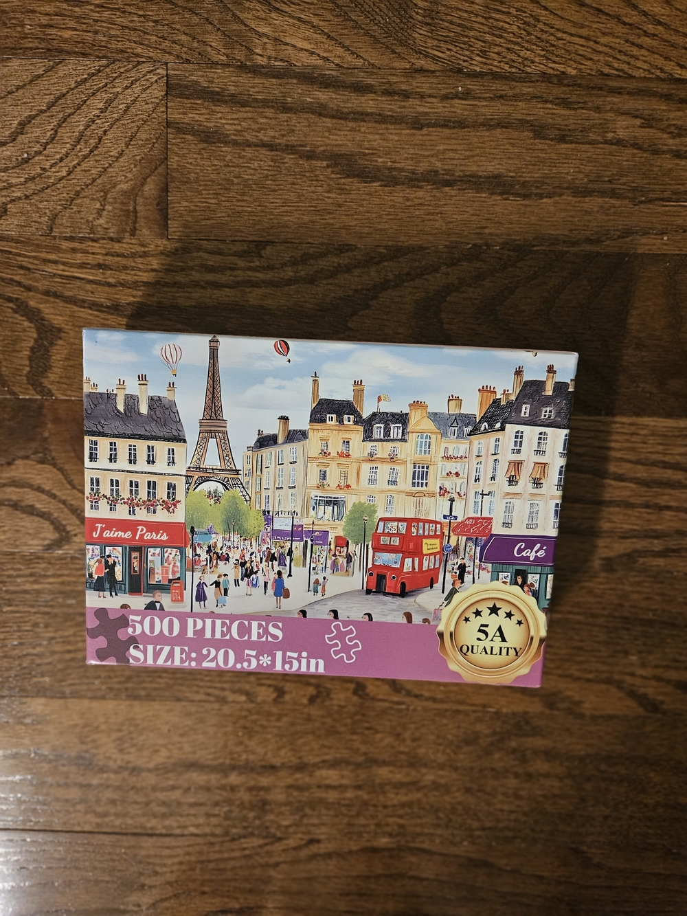 Paris Street 500-Piece Puzzle - Colorful Cityscape